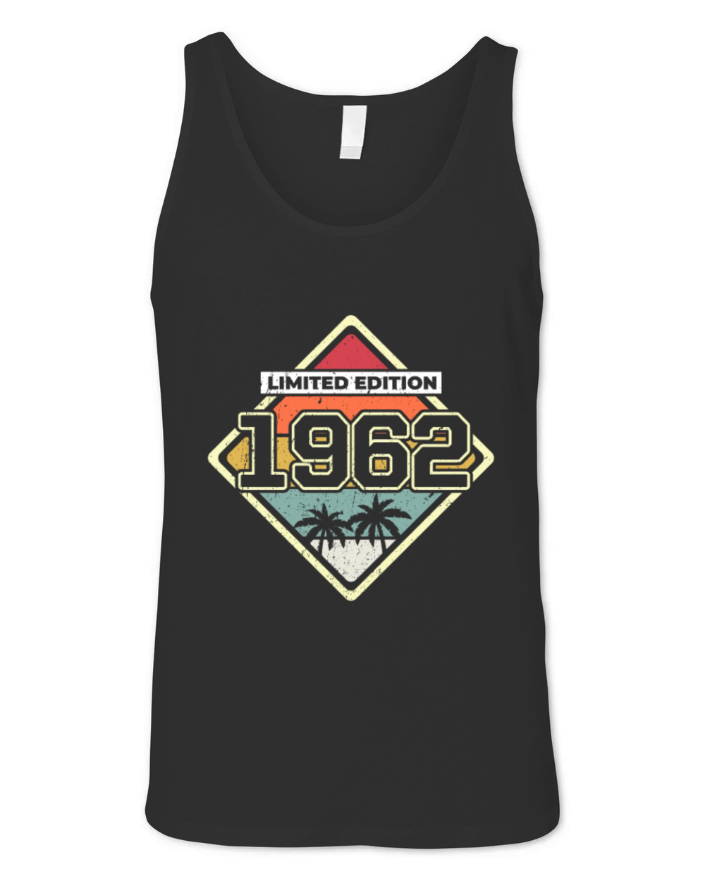 Limited Edition 60th Birthday Gift Vintage 1962 Unisex Jersey Tank