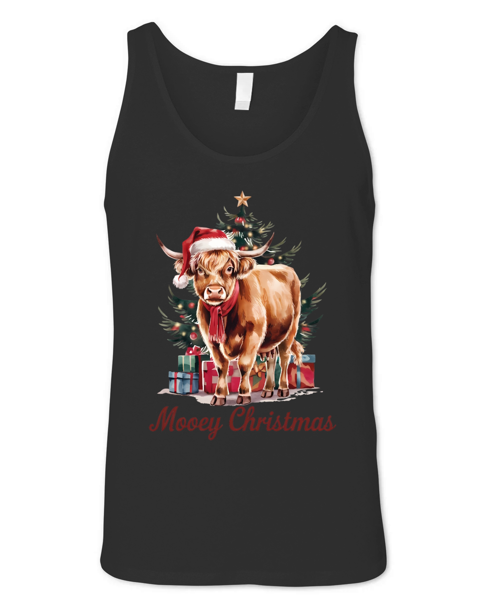 Moo Y Christmas Vintage 04 Unisex Jersey Tank