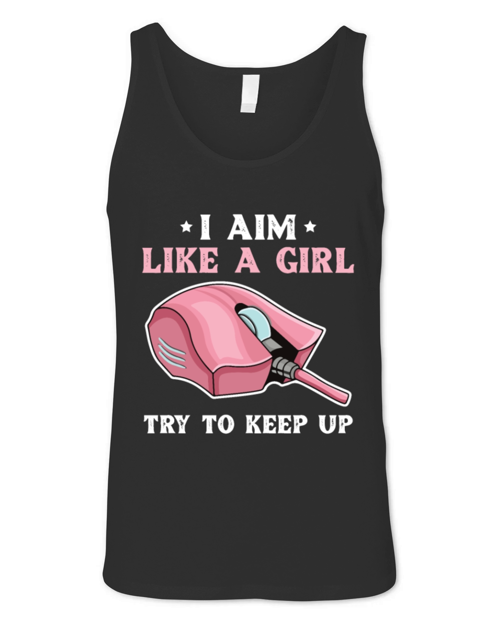 PC Gaming Quote for a Computer Gaming Girl Unisex Jersey Tank