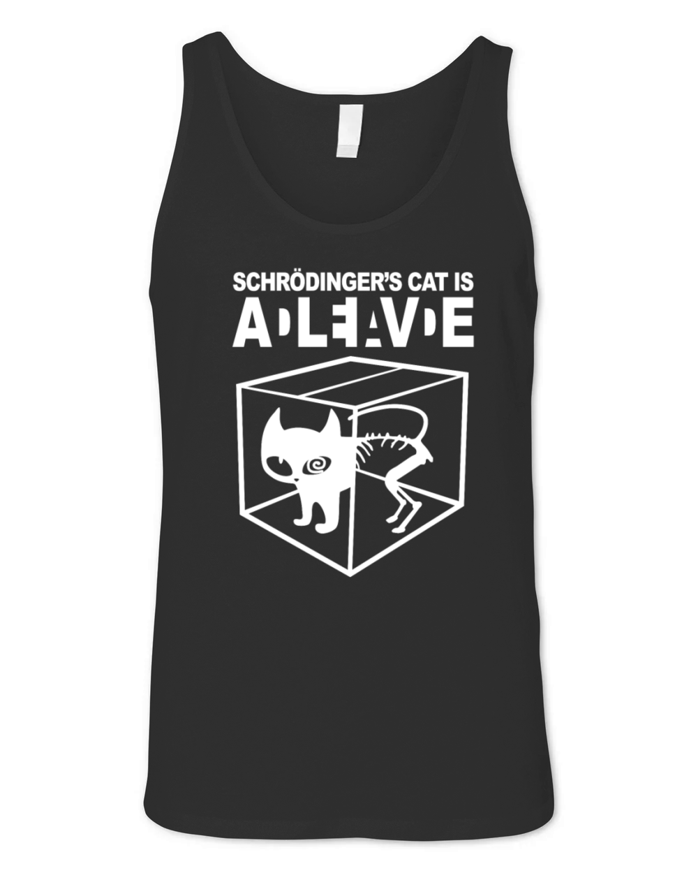 Schrodingers cat cat Unisex Jersey Tank