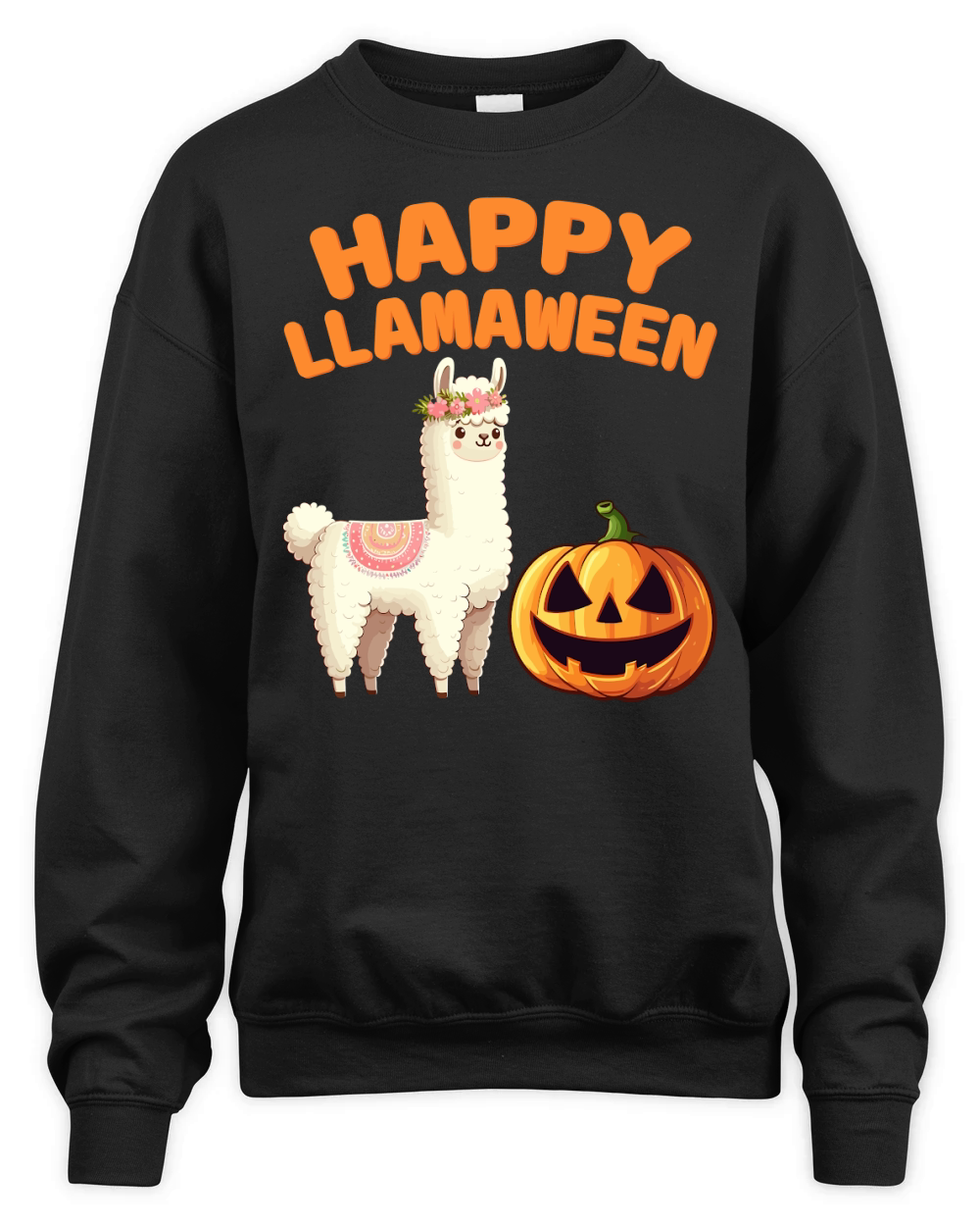 Happy llamaween Unisex Premium Crewneck Sweatshirt