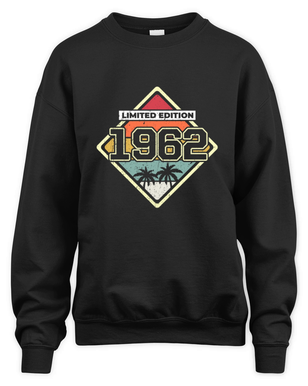 Limited Edition 60th Birthday Gift Vintage 1962 Unisex Premium Crewneck Sweatshirt