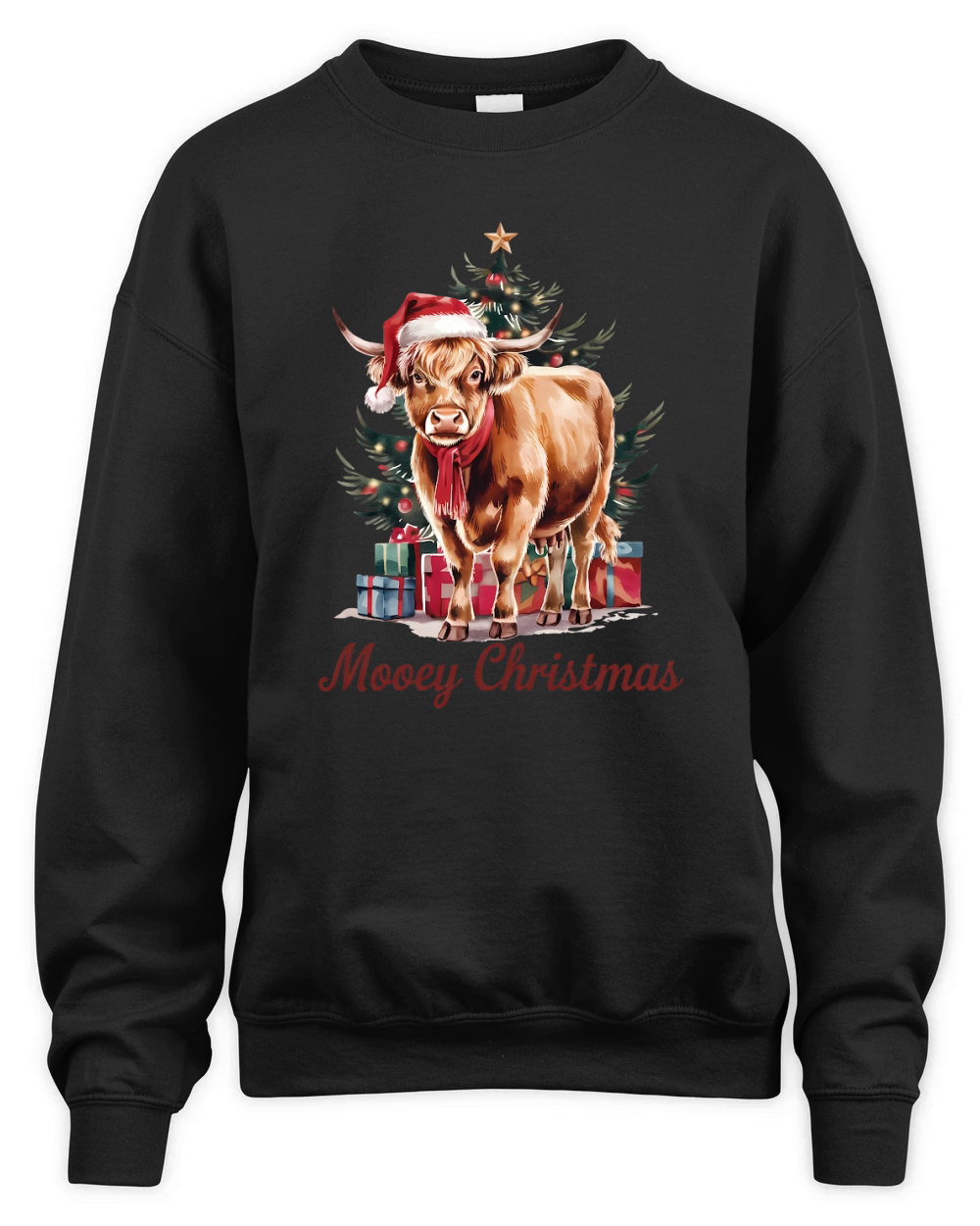 Moo Y Christmas Vintage 04 Unisex Premium Crewneck Sweatshirt