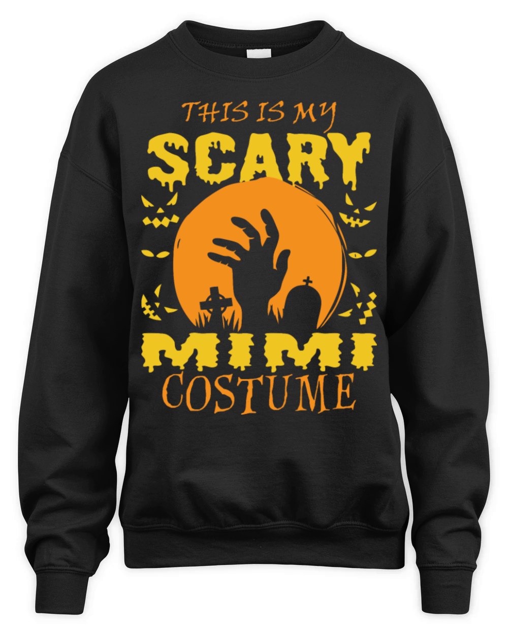 This Is My Scary Mimi Costume Halloween Unisex Premium Crewneck Sweatshirt
