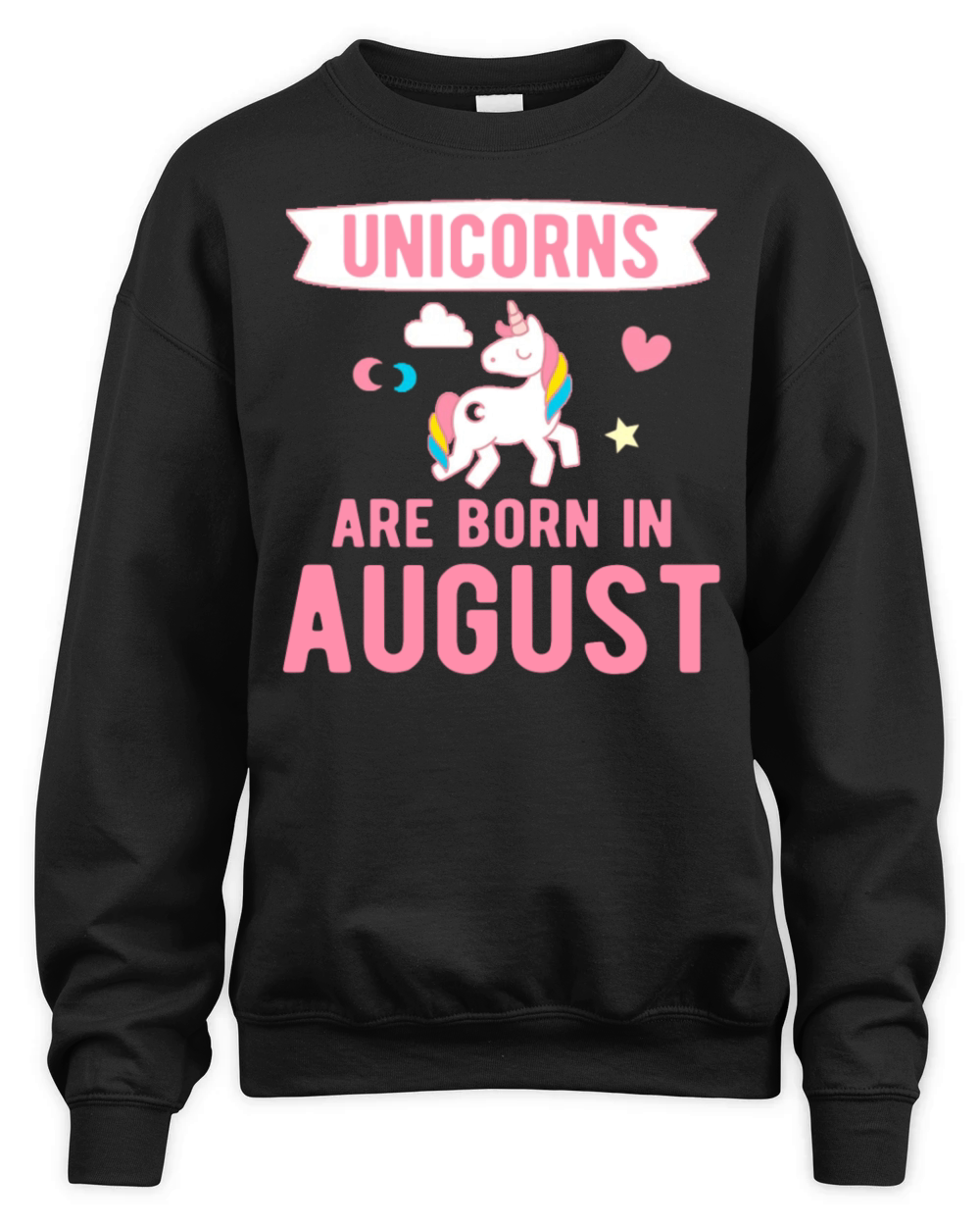 Unicorns are Born in August Unisex Premium Crewneck Sweatshirt
