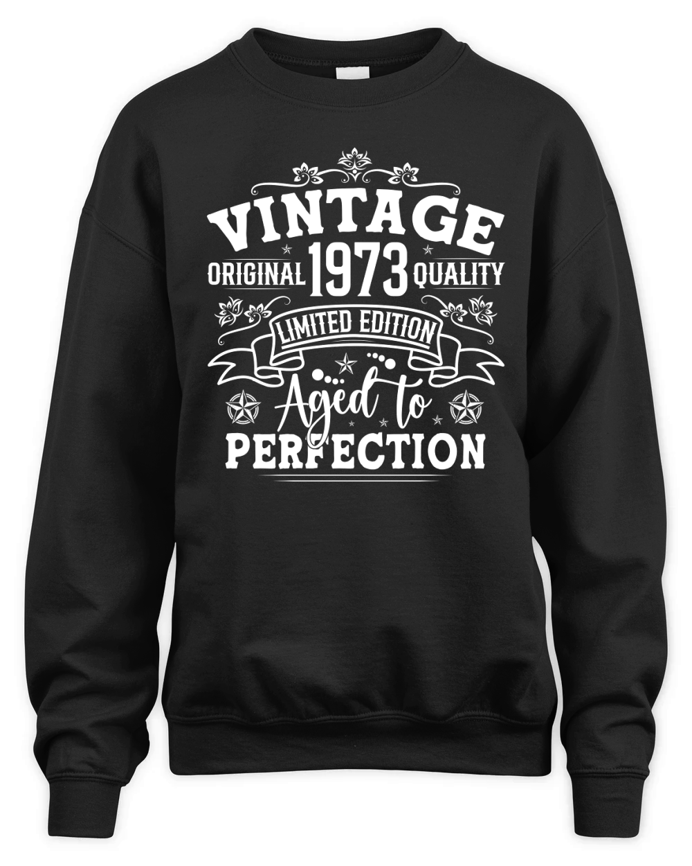Vintage Birthday TShirt Design Bundle1973 Unisex Premium Crewneck Sweatshirt