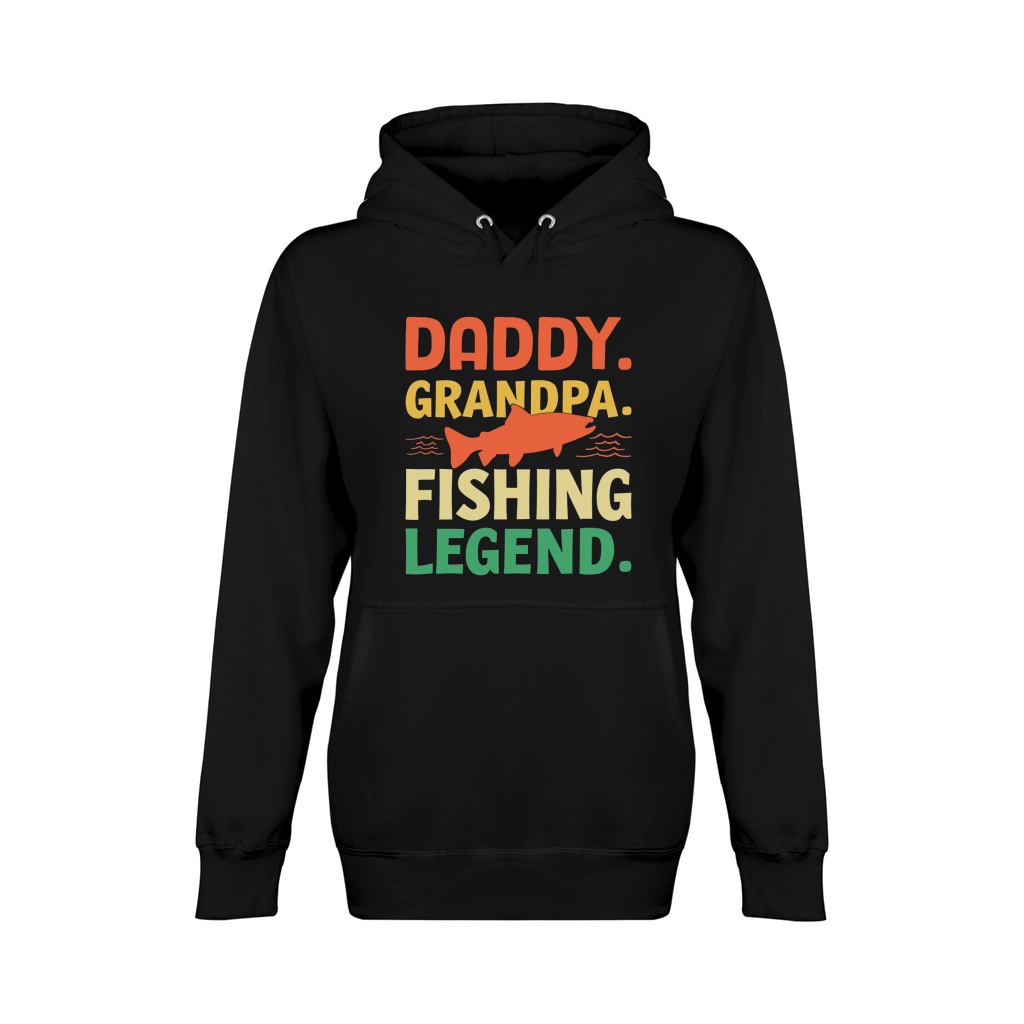 Dady grandpa fishing legend Unisex Premium Pullover Hoodie