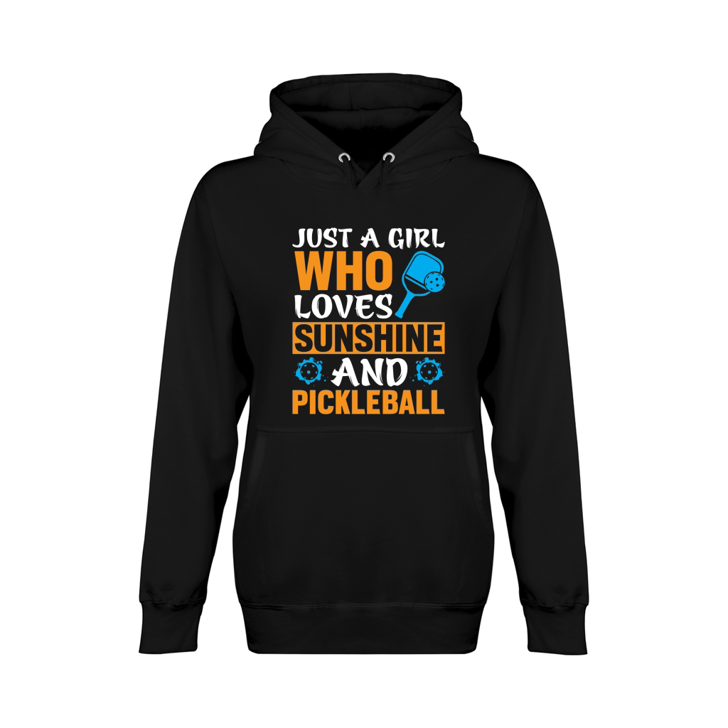 Just a girl who loves Sunshine And Pickleball Unisex Premium Pullover Hoodie