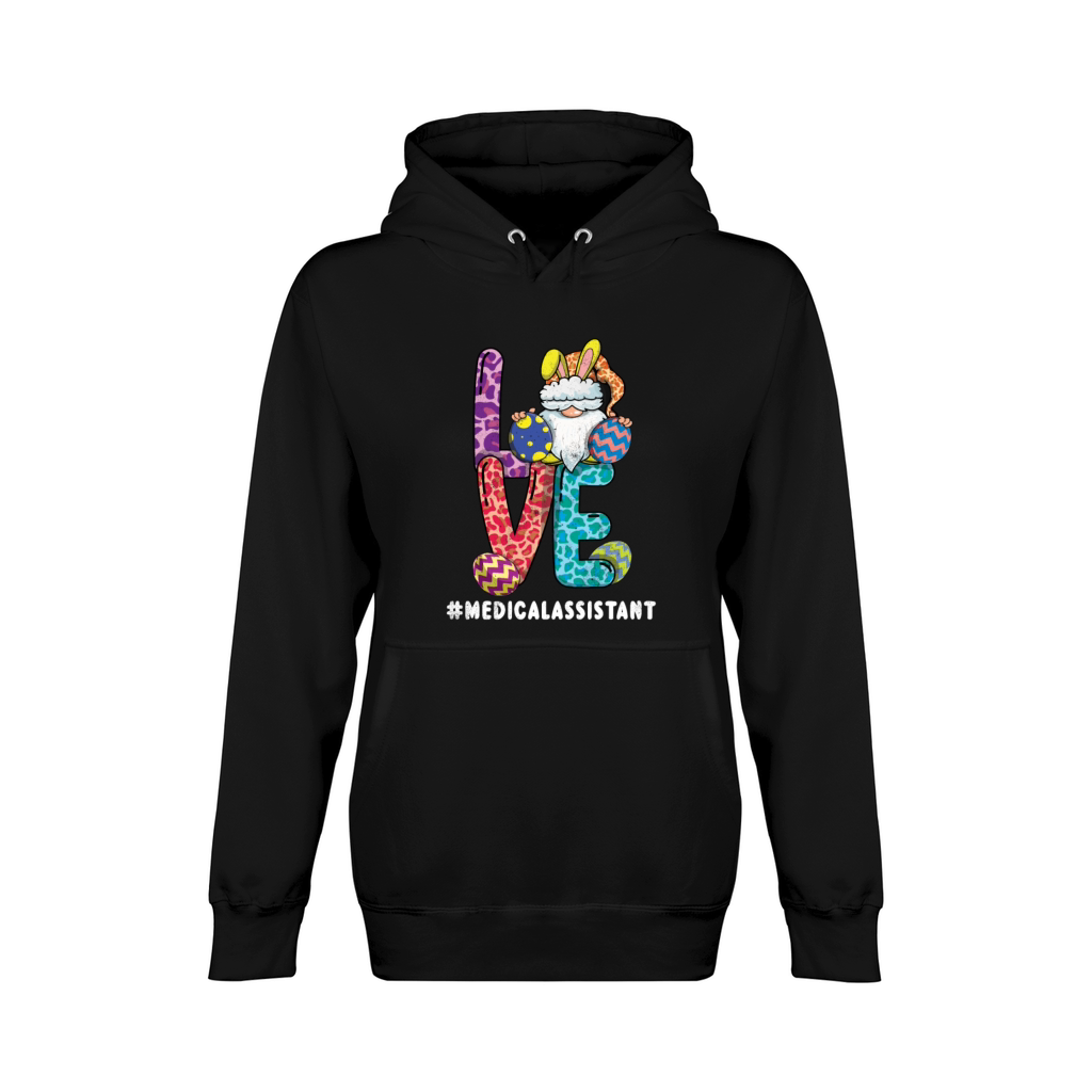 Medical Assistant Gnome Bunny Day Easter Sunday Unisex Premium Pullover Hoodie