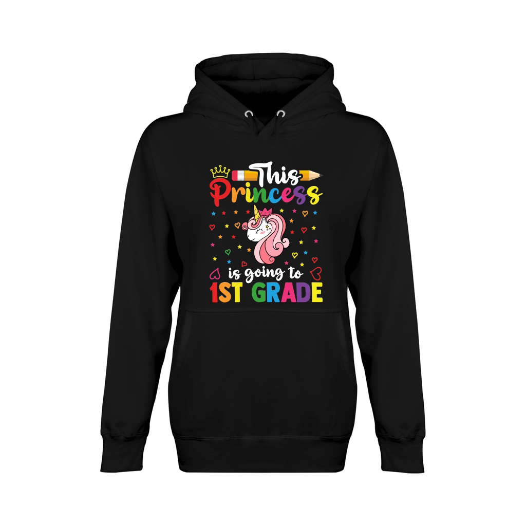 This Princess Is Going To 1st Grade Back To School T Shirt Unisex Premium Pullover Hoodie