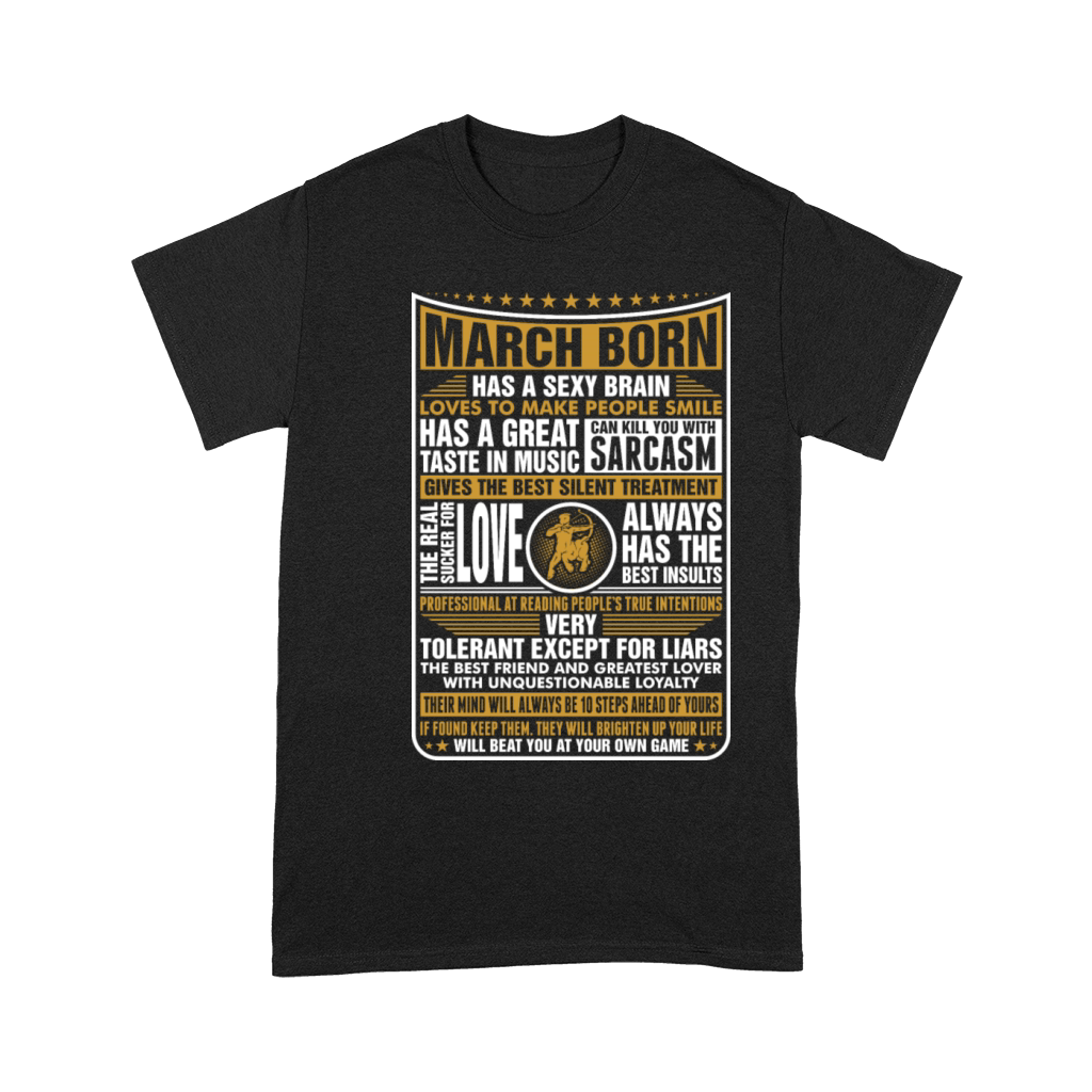 March Sagittarius Born Unisex T-Shirt