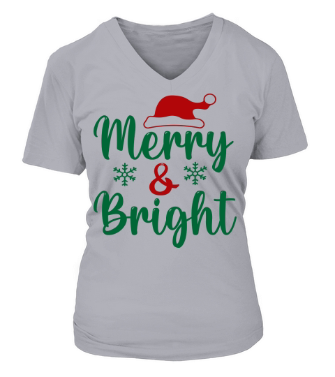 Merry & bright 5 V-neck T-Shirt Woman