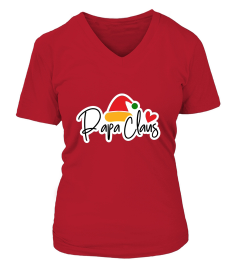 Papa Claus V-neck T-Shirt Woman