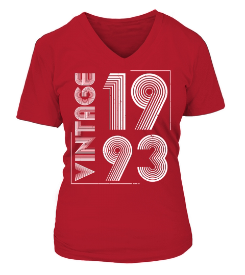 Vintage 1993 Birthday  (2) V-neck T-Shirt Woman