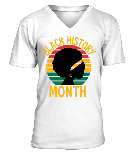 Black History Month V-Neck T-shirt