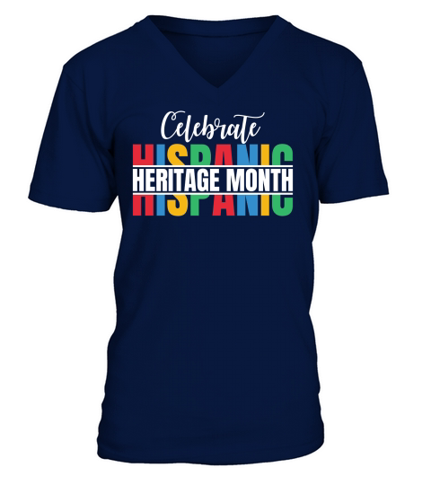 Celebrate Heritage Month 04 V-Neck T-shirt