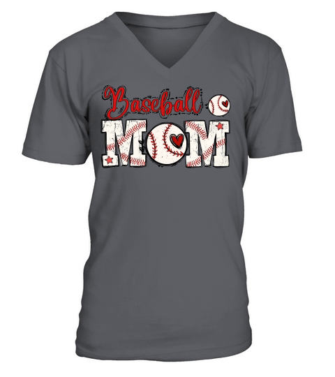 mothers day   Baseball Mom V-Neck T-shirt