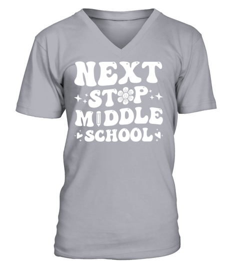 Next Stop Middle School (2) V-Neck T-shirt