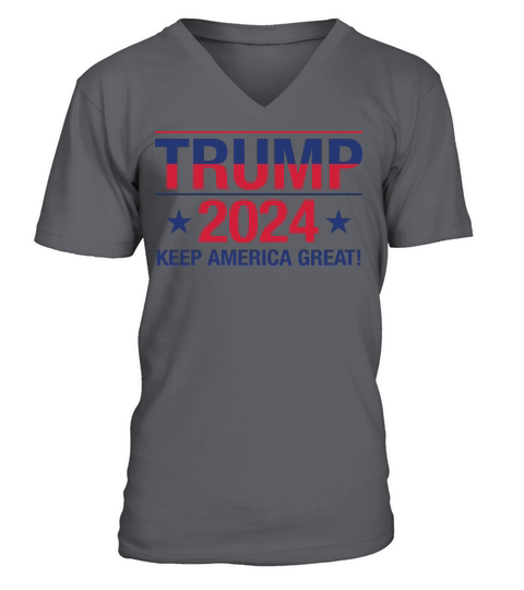 Trump 2024 Keep America Great V-Neck T-shirt