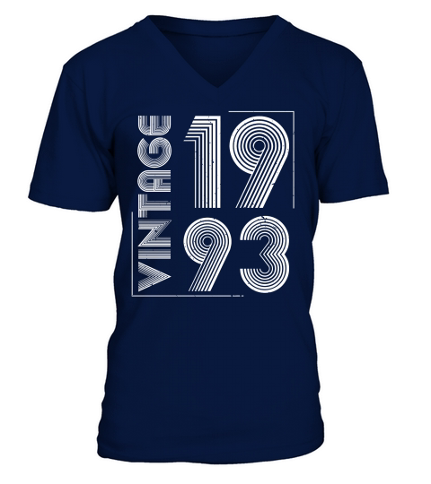 Vintage 1993 Birthday  (2) V-Neck T-shirt