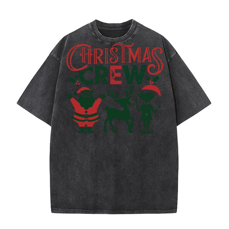 Christmas Crew ShirtFamily Christmas Washed T-Shirt