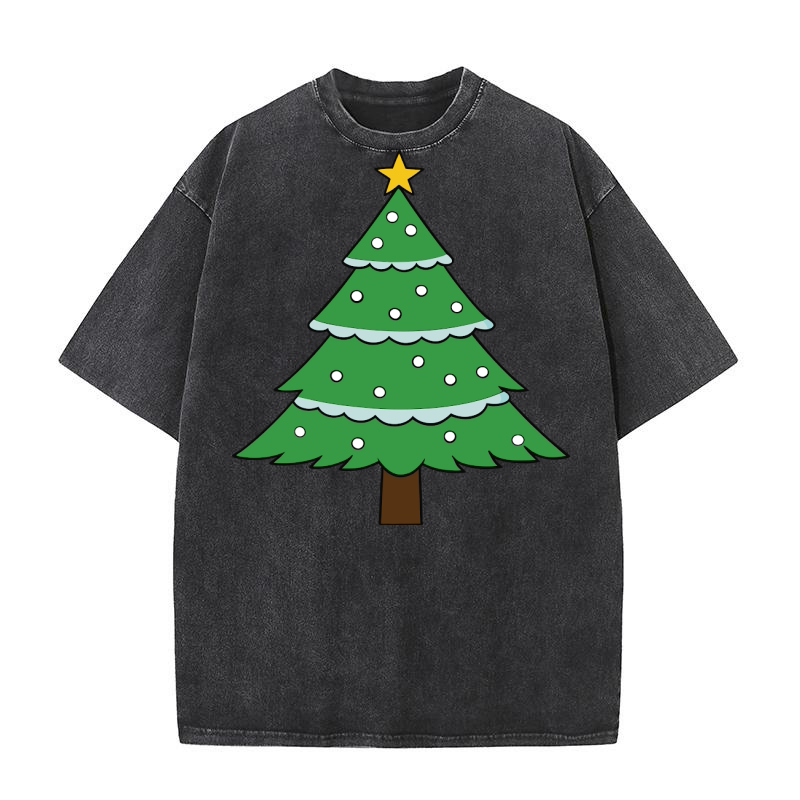 Christmas Tree 5 09 Washed T-Shirt