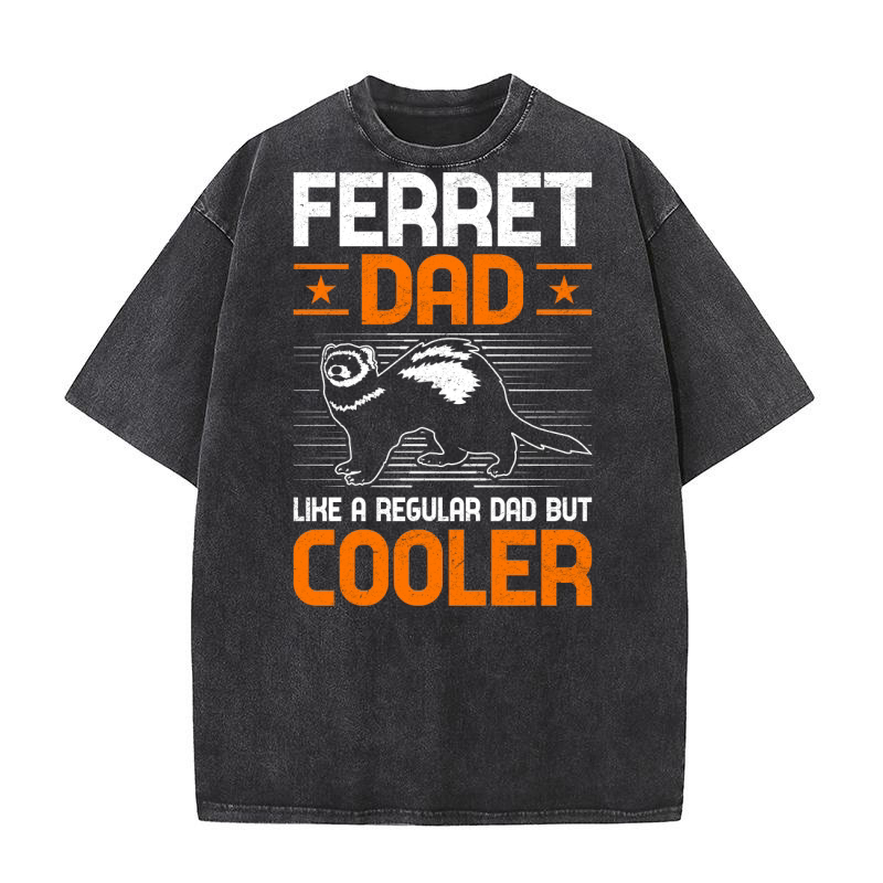 Ferret dad like a regular dad but cooler (1) Washed T-Shirt