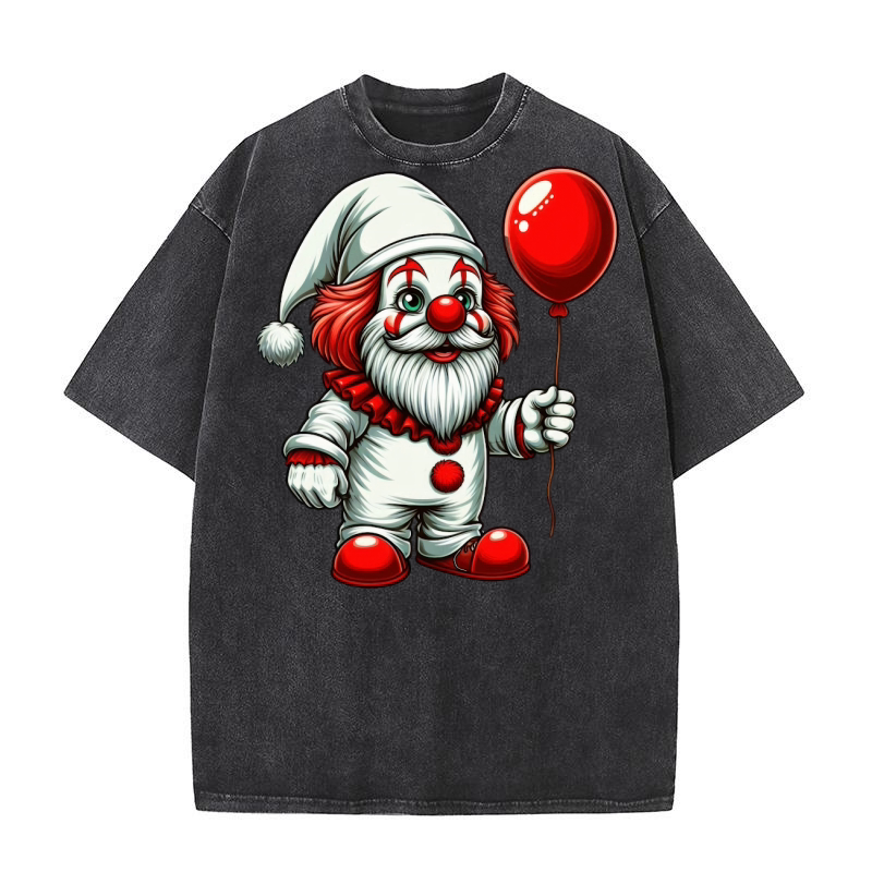 Funny Halloween Gnomes Washed T-Shirt