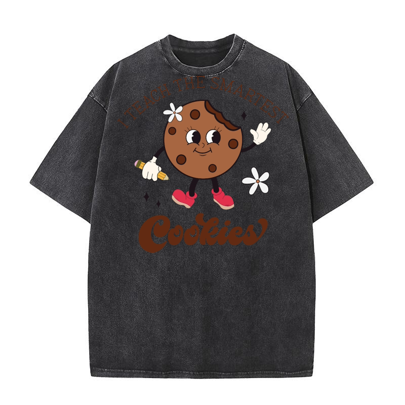 I Teach the smartest Cookies Washed T-Shirt