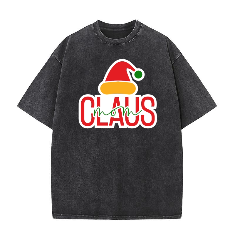 Mom Claus Washed T-Shirt