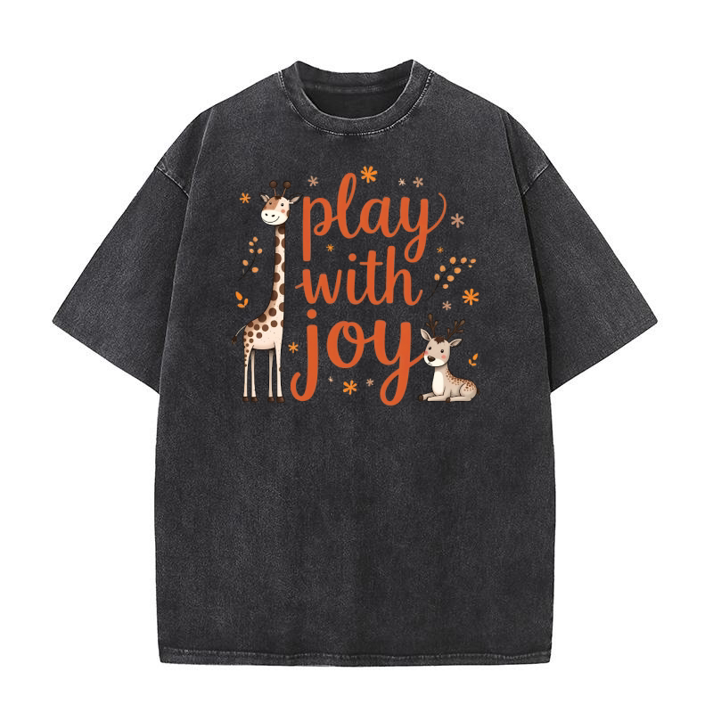 Play with joy 6 Washed T-Shirt