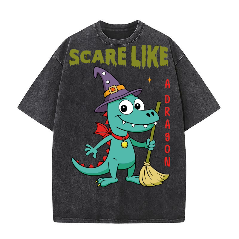 Scare like adragon Washed T-Shirt