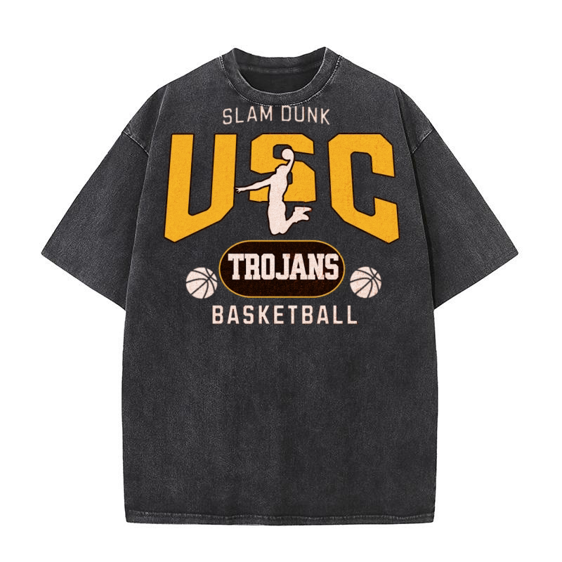Southern California Slam Dunk Basketball Washed T-Shirt