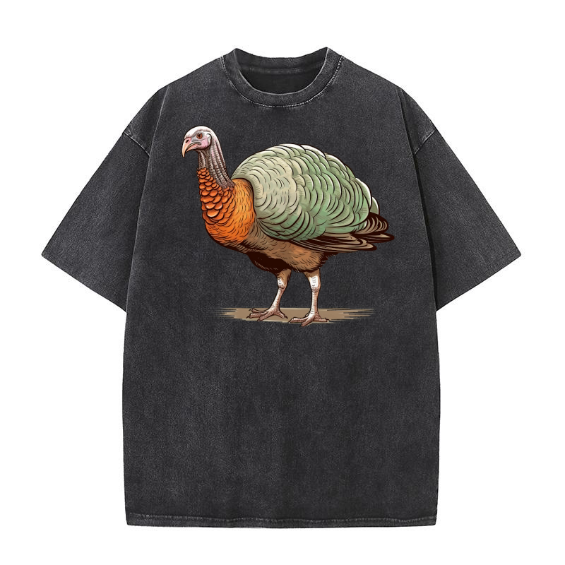Thanksgiving Funny Turkey 23 Washed T-Shirt