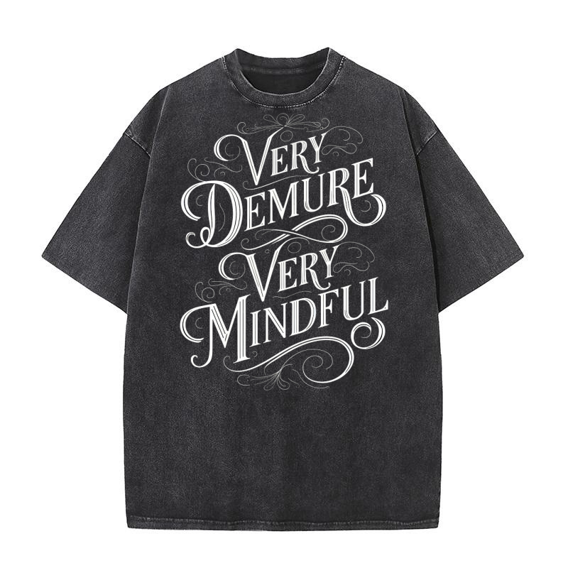 Very Demure Very Mindful Washed T-Shirt