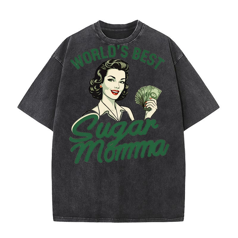 Worlds Best Sugar Momma Washed T-Shirt