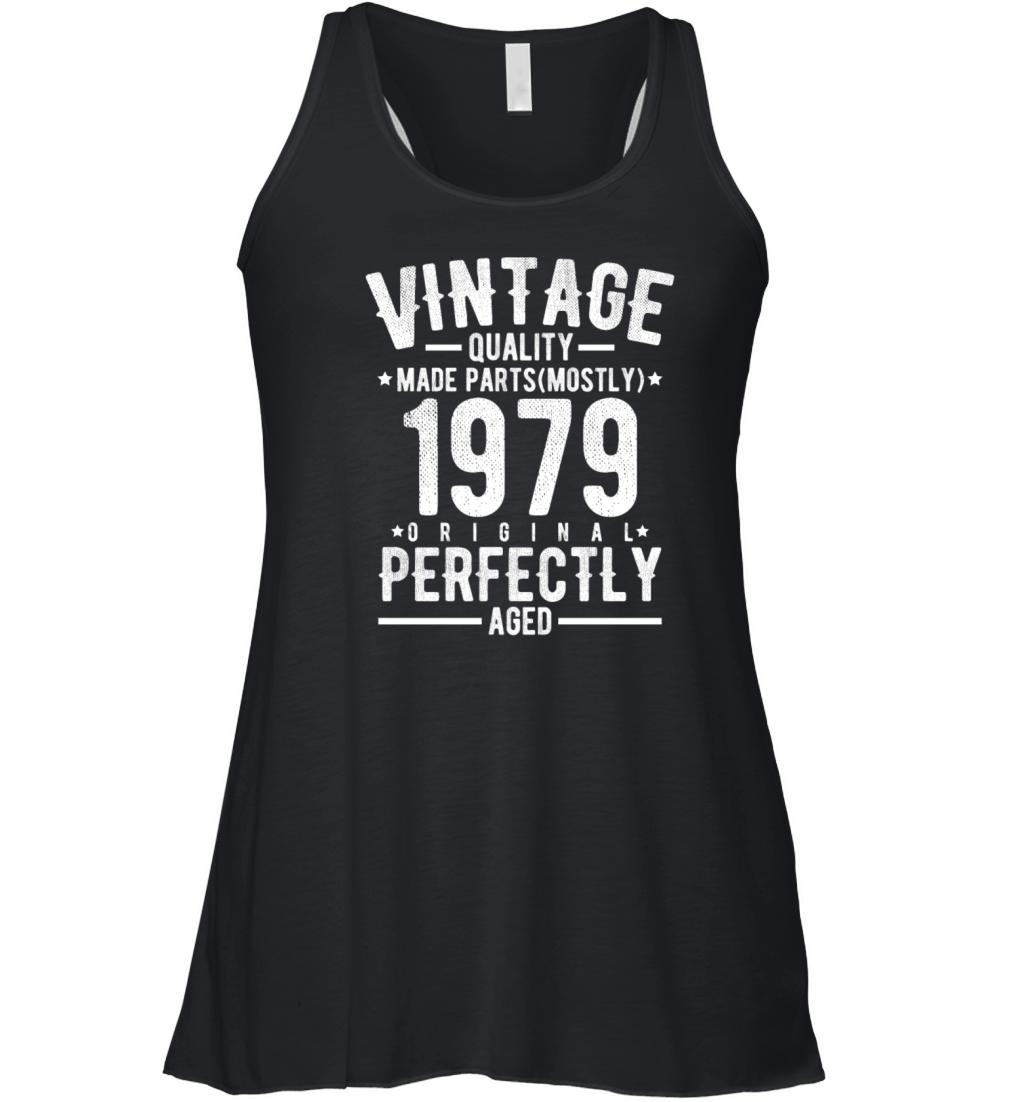Born In 1979 43 Years Old 43rd Birthday Gift Men W Women's Flowy Tank Top