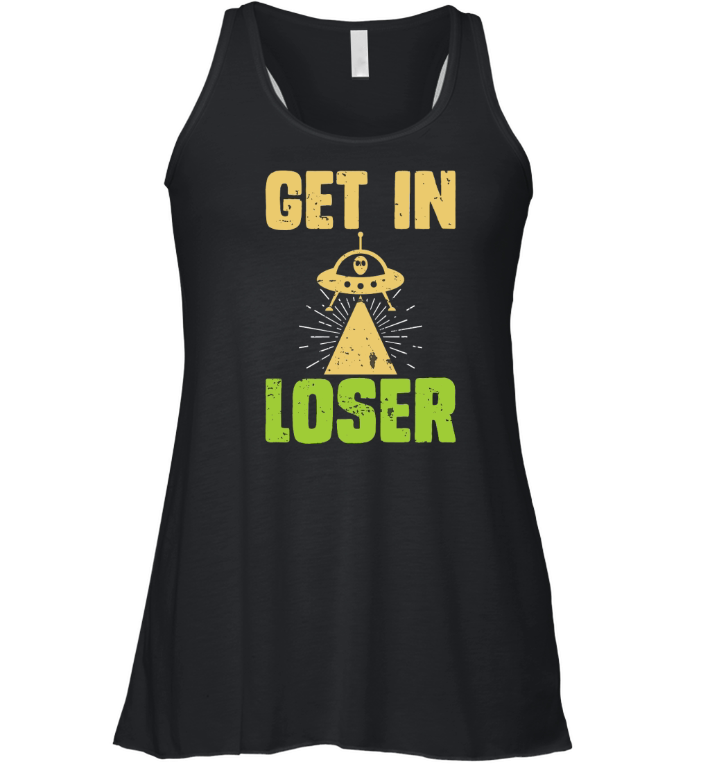 Vintage UFO Alien  get In loser Women's Flowy Tank Top