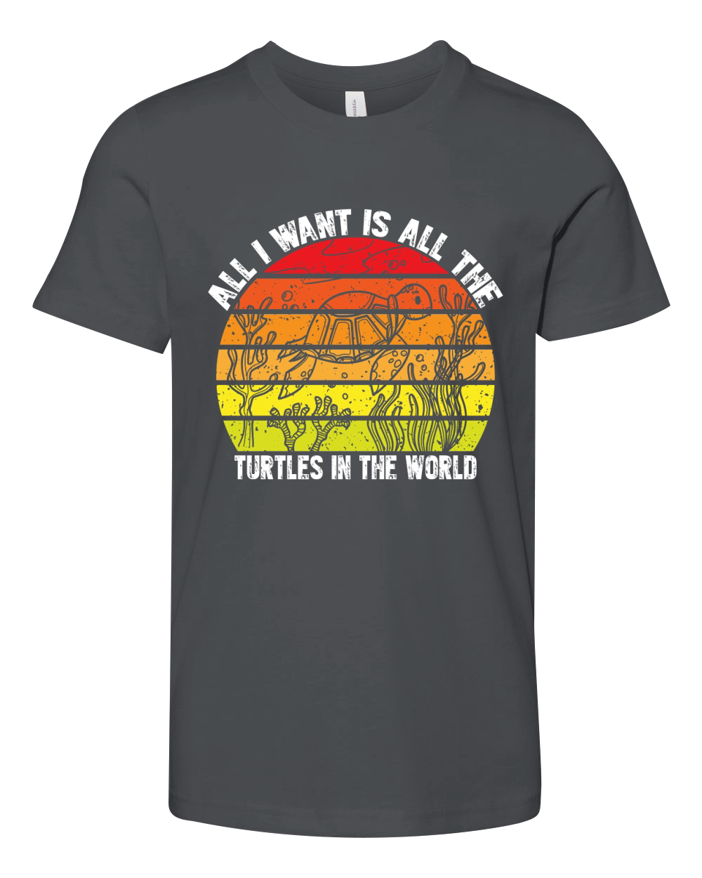 All I want is all the Turtles in the world Youth Unisex Jersey Tee