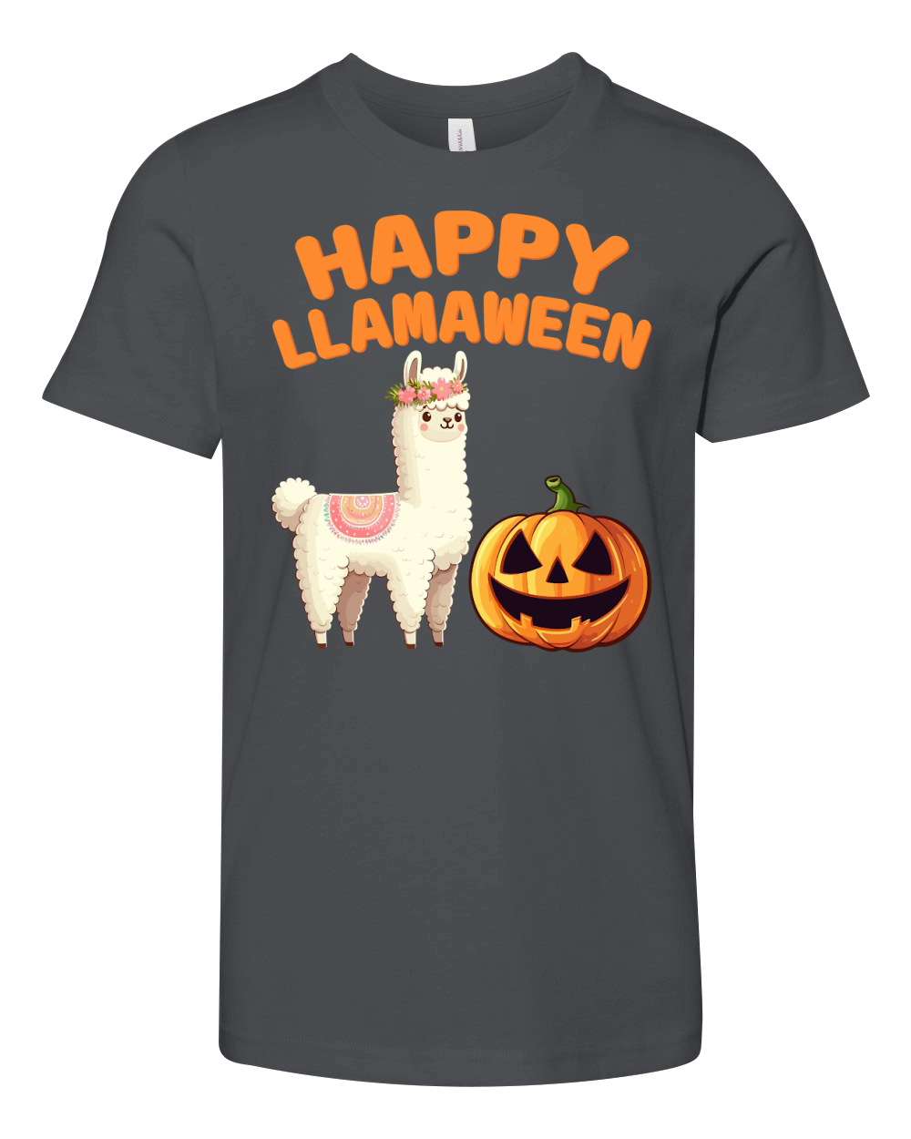 Happy llamaween Youth Unisex Jersey Tee