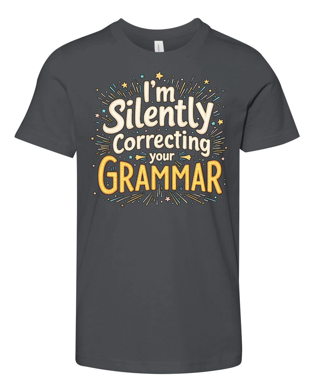 Im silently correcting your grammar 04 Youth Unisex Jersey Tee