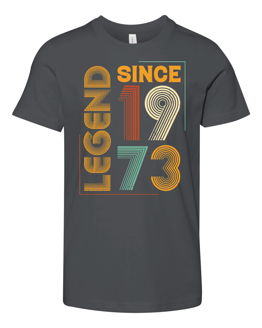 Legend Since 1973 Birthday T Shirt Design (1) Youth Unisex Jersey Tee