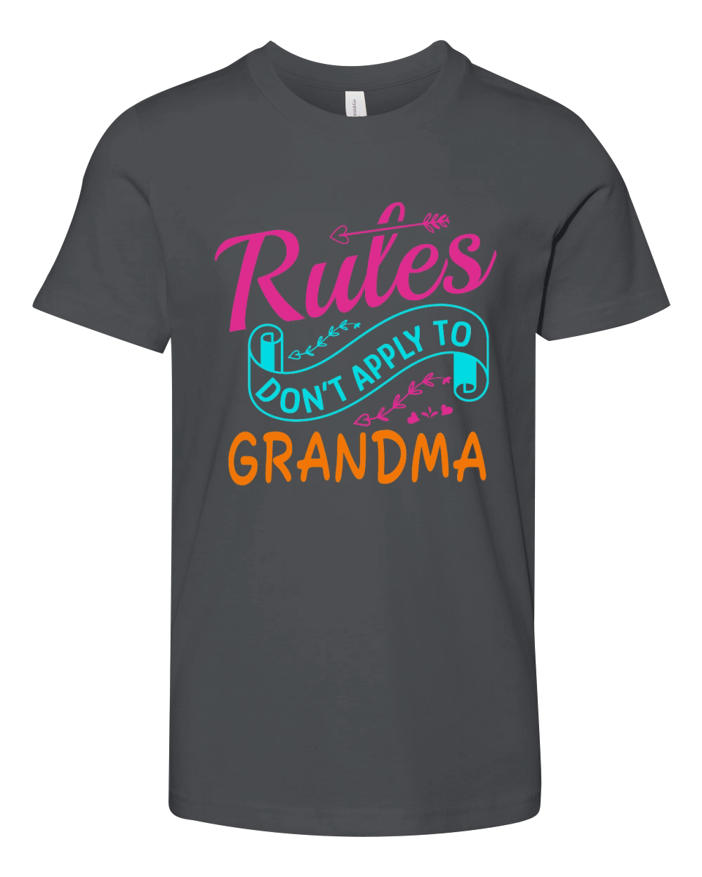 mother day   Rules Do not Apply to Grandma Youth Unisex Jersey Tee