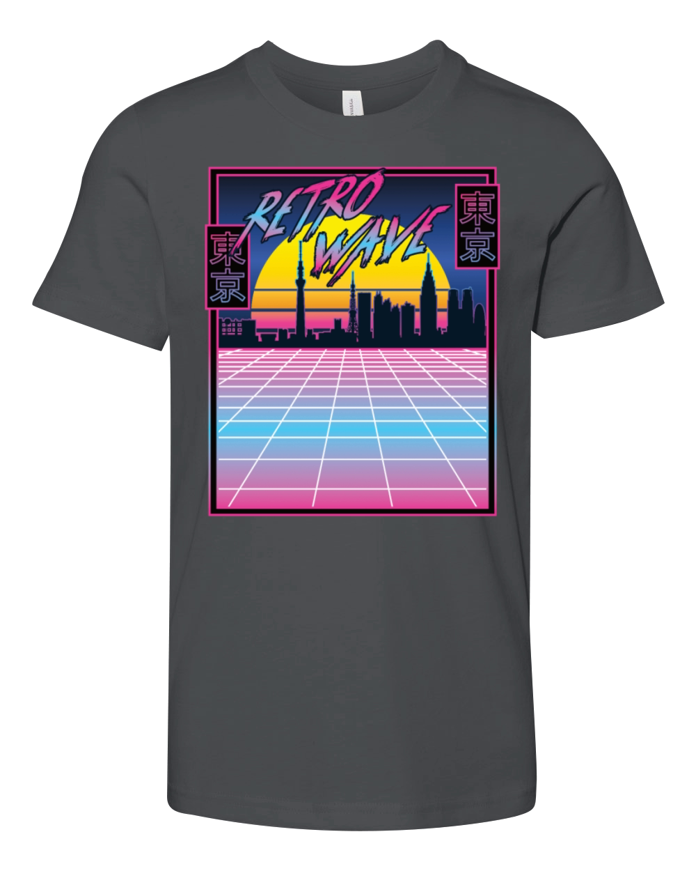 Retro Tokyo retrowave 80s streetwear Youth Unisex Jersey Tee