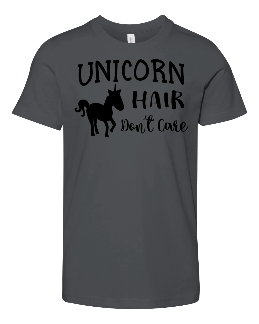 Unicorn hair dont care Youth Unisex Jersey Tee