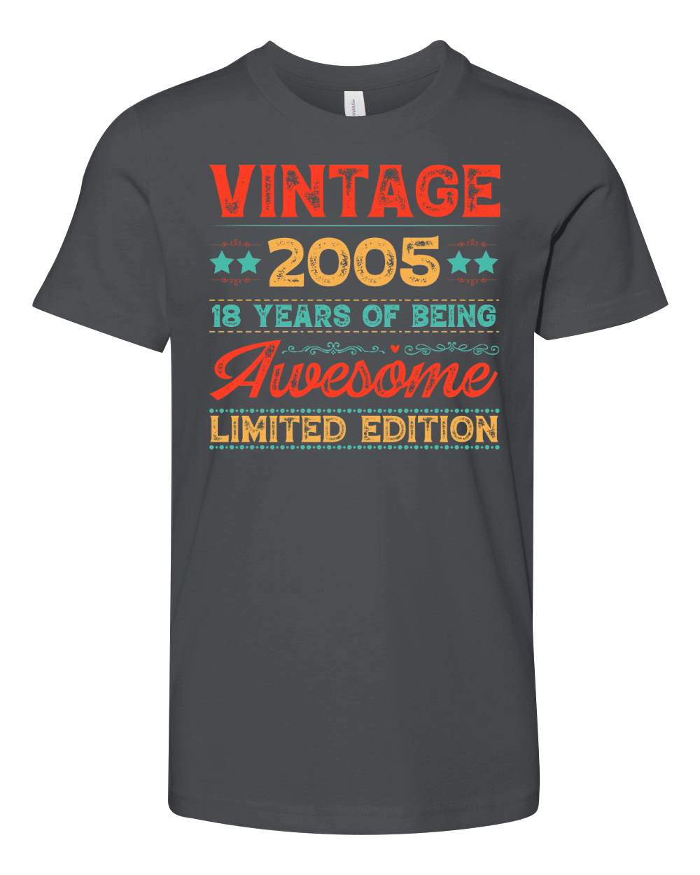 Vintage 2005 Being Awesome Limited Edition Birthday (1) Youth Unisex Jersey Tee
