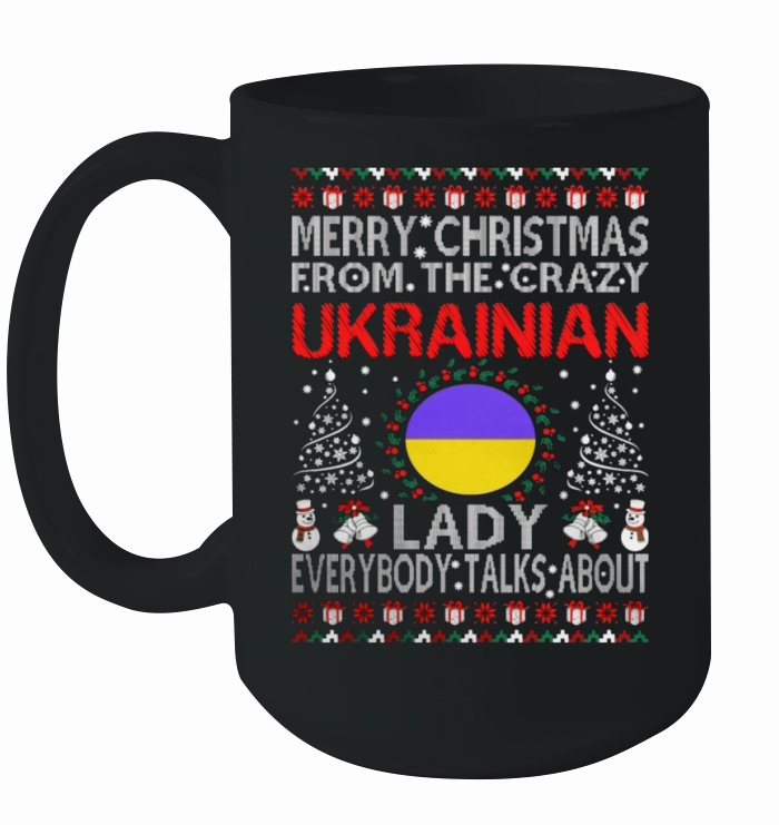 Merry Christmas From Ukrainian Lady Ugly Ceramic Mug