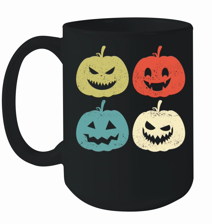 Scary Smiley Pumpkin Halloween 2020 Fun Gift Ceramic Mug