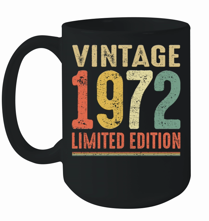 Vintage 1972 Limited Edition 50th Birthday Gift Ceramic Mug