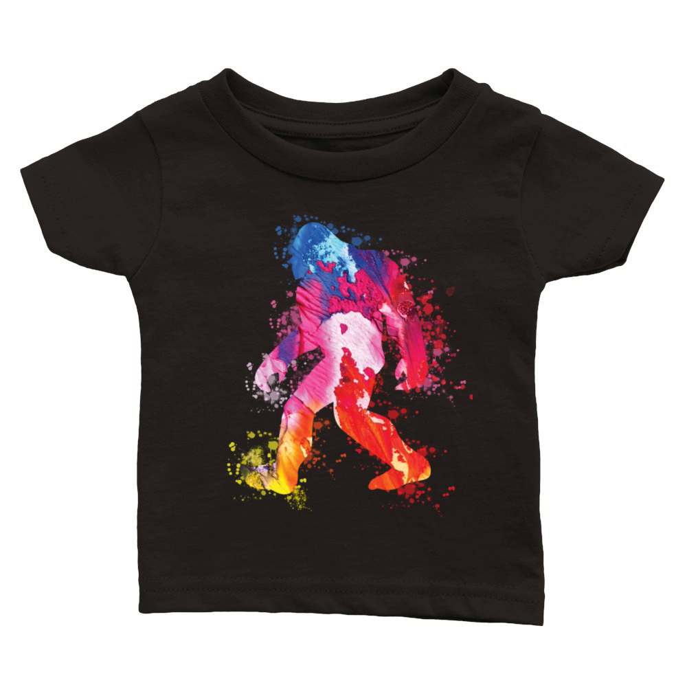 Bigfoot Color Silhouette Sasquatch Art Classic Baby Crewneck T-shirt